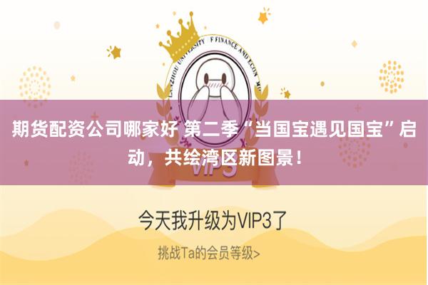 期货配资公司哪家好 第二季“当国宝遇见国宝”启动，共绘湾区新图景！