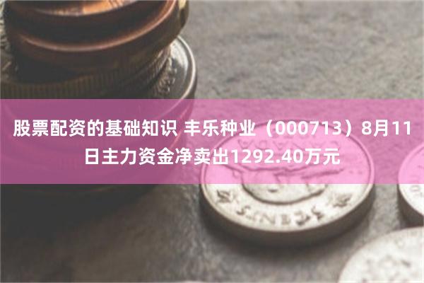 股票配资的基础知识 丰乐种业（000713）8月11日主力资金净卖出1292.40万元