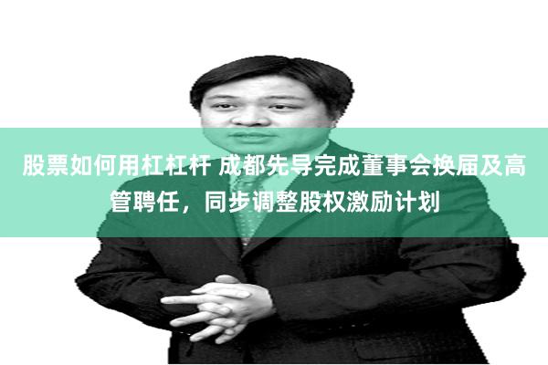 股票如何用杠杠杆 成都先导完成董事会换届及高管聘任，同步调整股权激励计划
