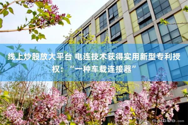 线上炒股放大平台 电连技术获得实用新型专利授权：“一种车载连接器”