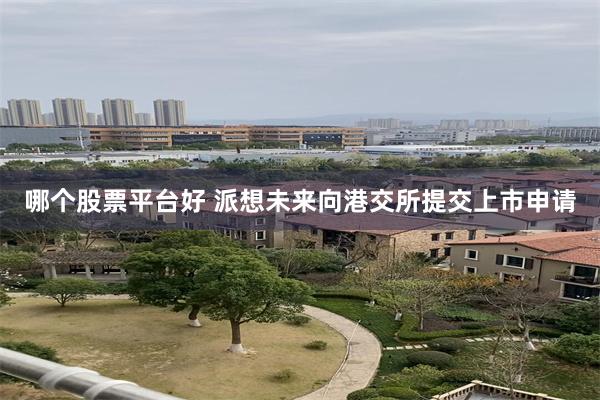 哪个股票平台好 派想未来向港交所提交上市申请