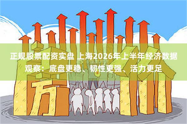 正规股票配资实盘 上海2026年上半年经济数据观察：底盘更稳、韧性更强、活力更足