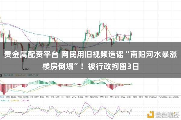 贵金属配资平台 网民用旧视频造谣“南阳河水暴涨楼房倒塌”！被行政拘留3日