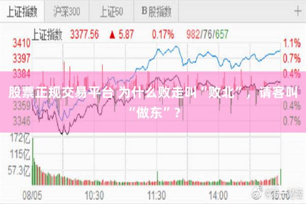 股票正规交易平台 为什么败走叫“败北”，请客叫“做东”？